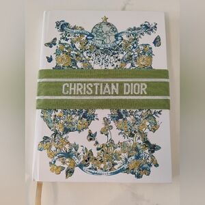 NEW Dior Floral Notebook with Green Band
